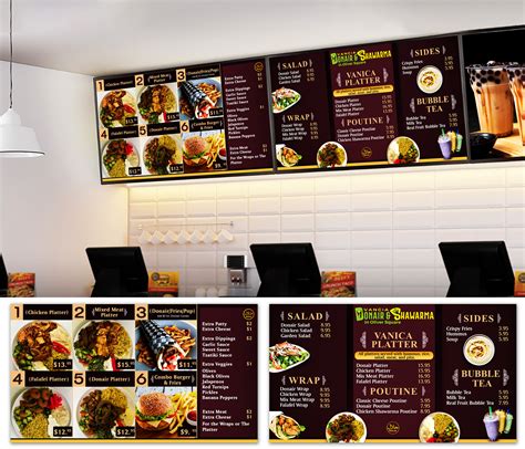 menu boards for restaurants